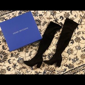 Stuart Weitzman Genna OverTheKnee Faux Suede Boots
